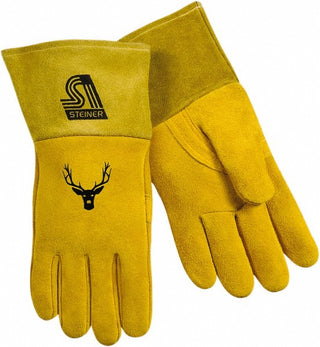 Medium Leather; Synthetic Leather Flame Gloves - Steiner 02276-X