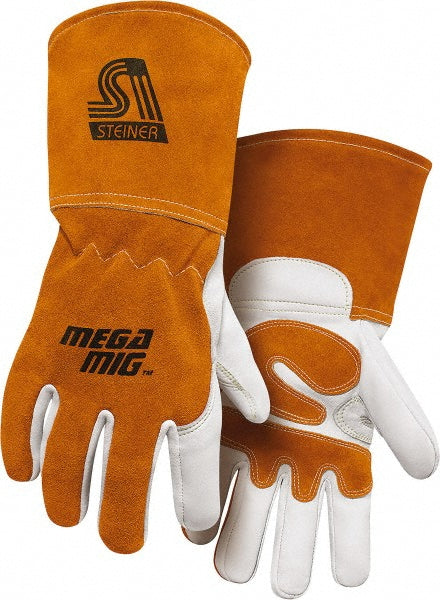 Large Leather; Synthetic Leather Flame Gloves - Steiner 0215-L