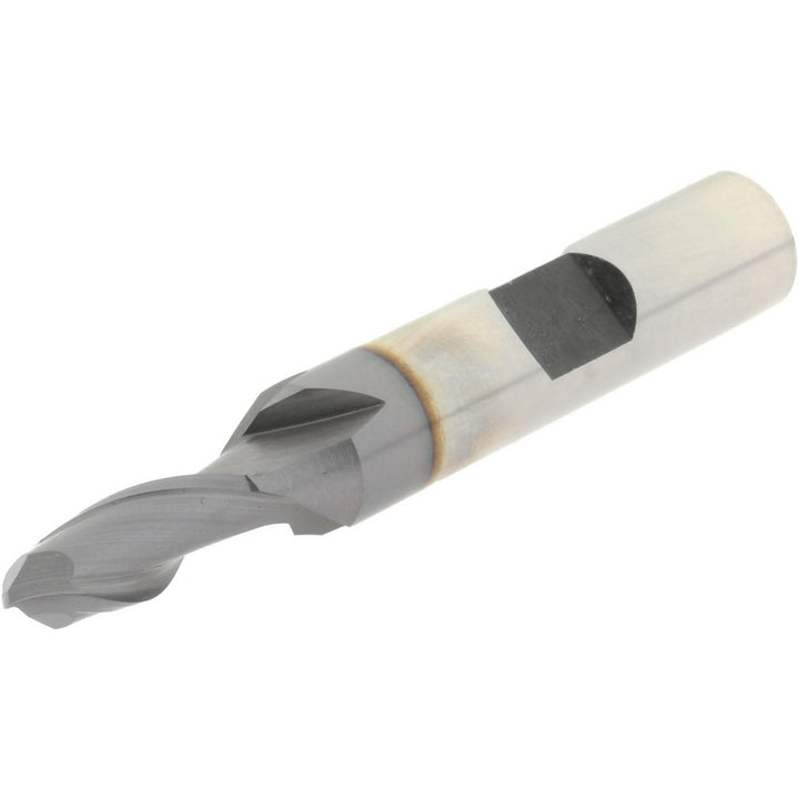 1/4" 2-Flute Cobalt Ball End Mill, TiCN - Hertel E7110016