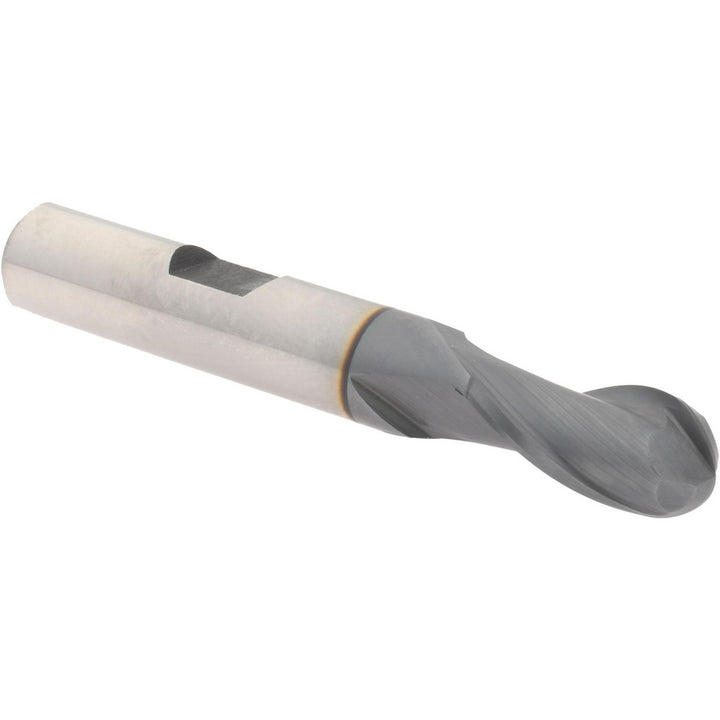 3/8" 2-Flute Cobalt Ball End Mill, TiCN - Hertel E7110024