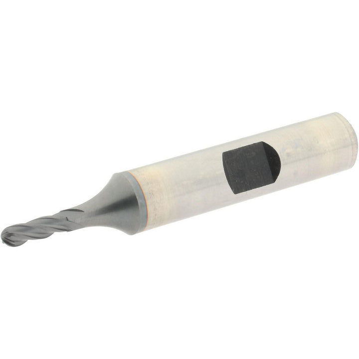 1/8" 4-Flute Cobalt Ball End Mill, TiCN - Hertel E7020008