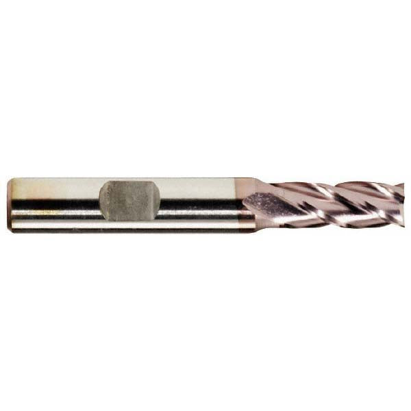 13/32" 4-Flute High Speed Steel Square End Mill, TiCN - Hertel E7039026