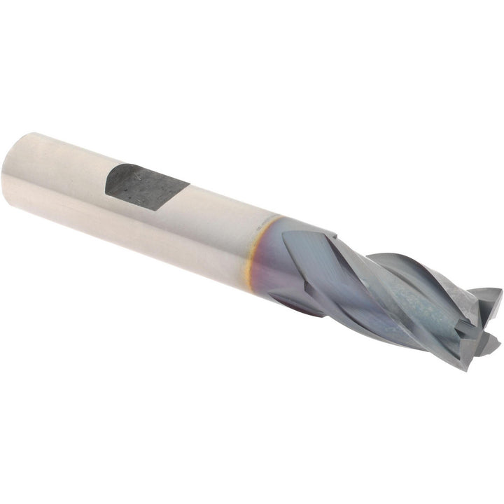 3/8" 4-Flute Cobalt Square End Mill, TiCN - Hertel E7039024