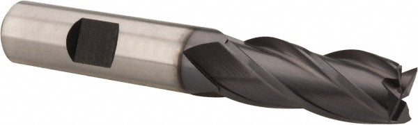 1/2" 4-Flute Cobalt Square End Mill, TiCN - Hertel E7039032