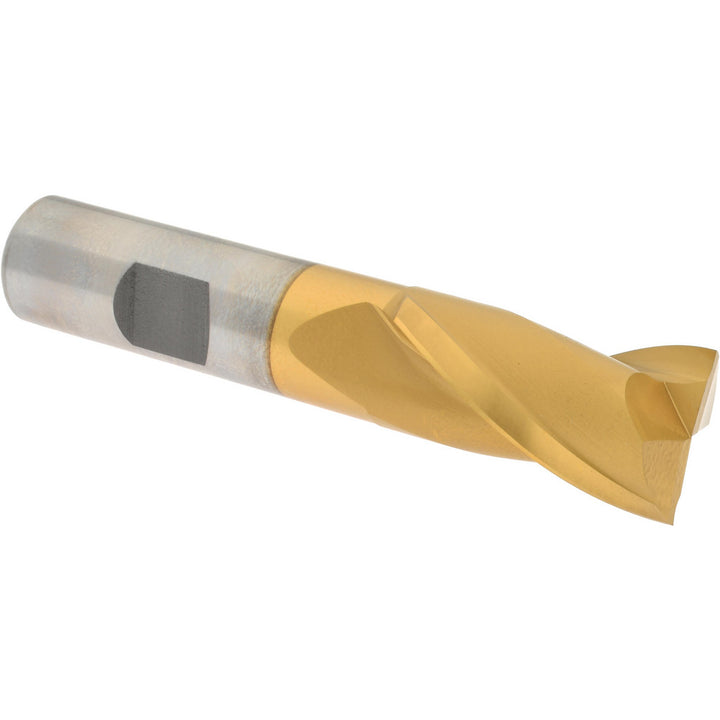 3/4" 2-Flute Cobalt Square End Mill, TiN - Hertel E4030905