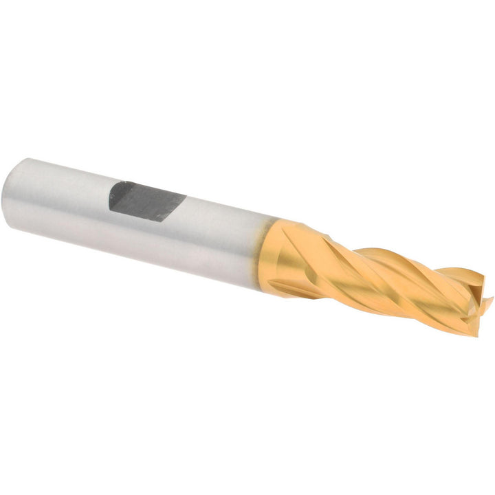 5/16" 4-Flute Cobalt Square End Mill, TiN - Hertel E4039020