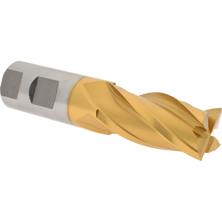 1" 4-Flute Cobalt Square End Mill, TiN - Hertel E4039064