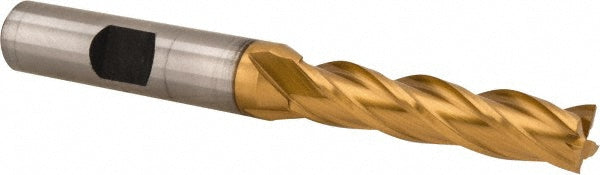 5/16" 4-Flute Cobalt Square End Mill, TiN - Hertel E4040020