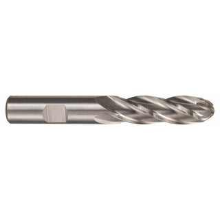 1" 4-Flute High Speed Steel Ball End Mill - Hertel GG021064
