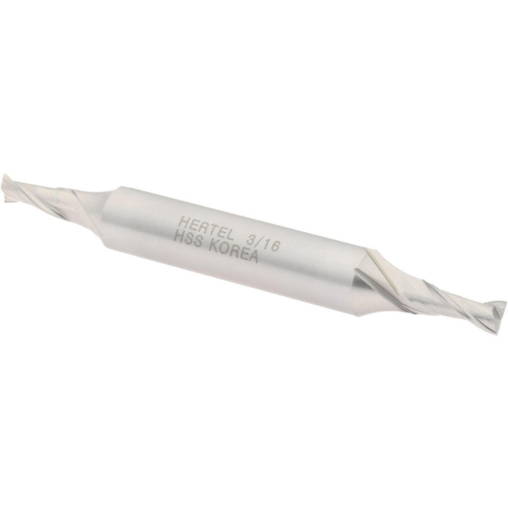 3/16" 2-Flute High Speed Steel Square End Mill - Hertel E1050012