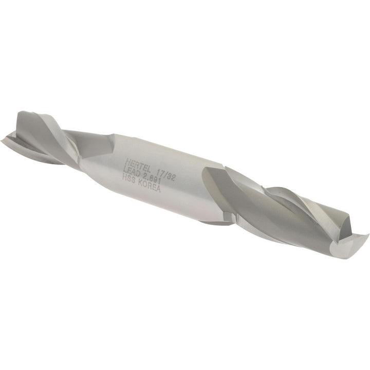17/32" 2-Flute High Speed Steel Square End Mill - Hertel E1050034