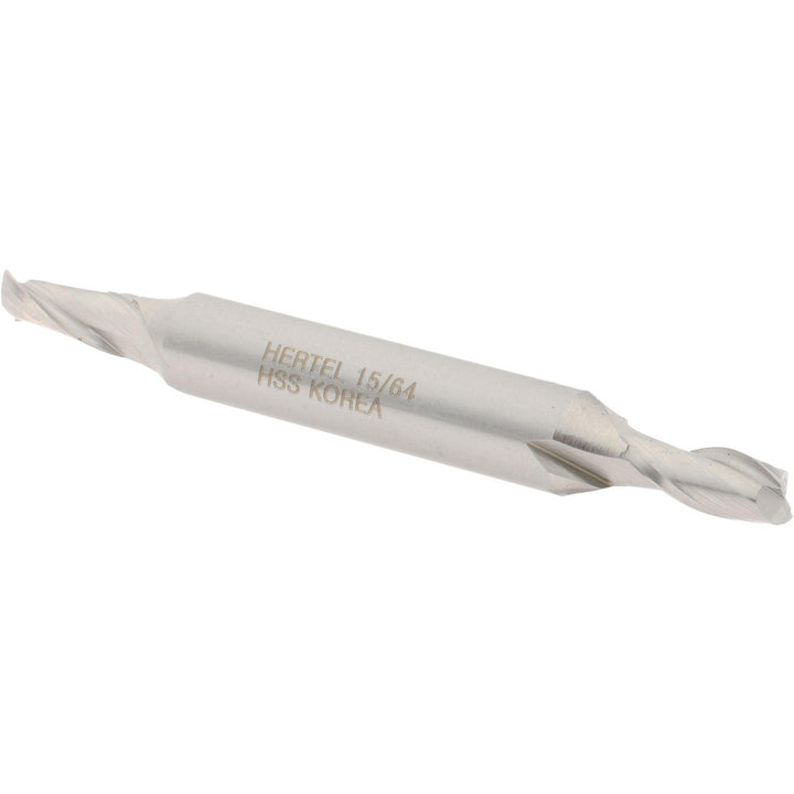 15/64" 2-Flute High Speed Steel Square End Mill - Hertel E1050015