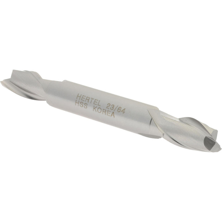 23/64" 2-Flute High Speed Steel Square End Mill - Hertel E1050023