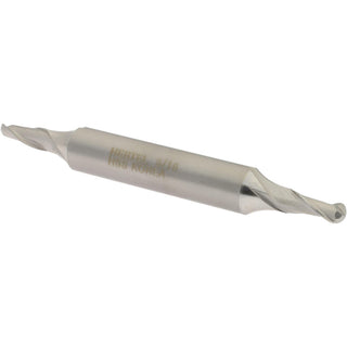3/16" 2-Flute High Speed Steel Ball End Mill - Hertel E211201201
