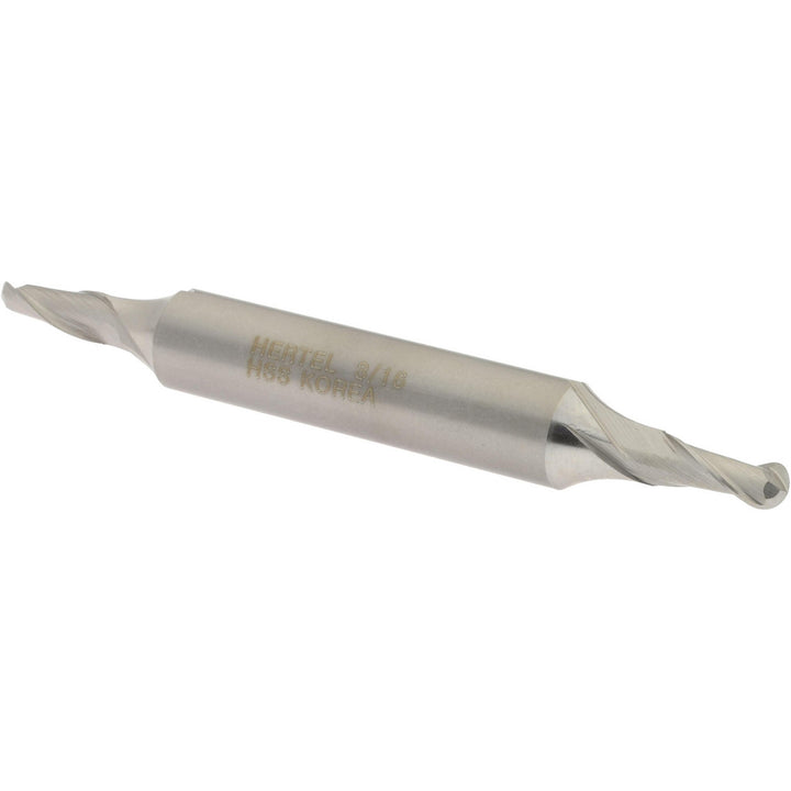 3/16" 2-Flute High Speed Steel Ball End Mill - Hertel E211201201
