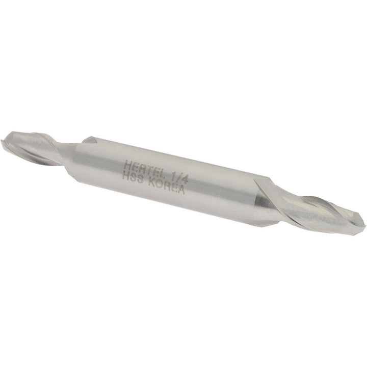 1/4" 2-Flute High Speed Steel Ball End Mill - Hertel E211201601