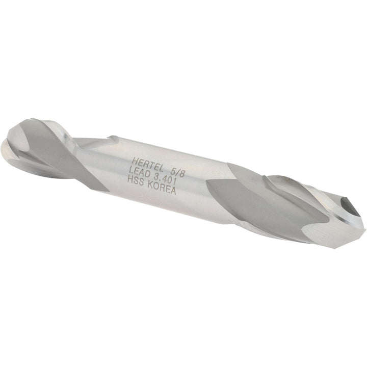 5/8" 2-Flute High Speed Steel Ball End Mill - Hertel E211204001