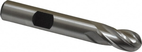 3/8" 4-Flute Cobalt Ball End Mill - Hertel E2020024
