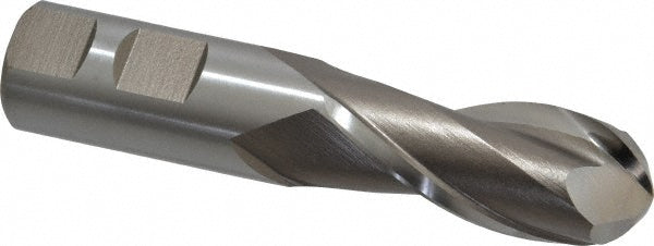 7/8" 2-Flute High Speed Steel Ball End Mill - Hertel E211005601
