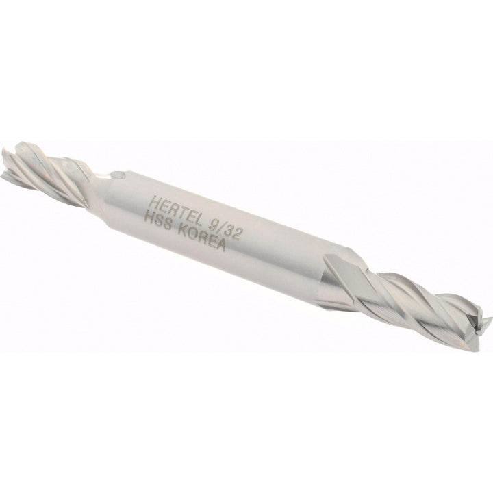 9/32" 4-Flute High Speed Steel Square End Mill - Hertel E1051018