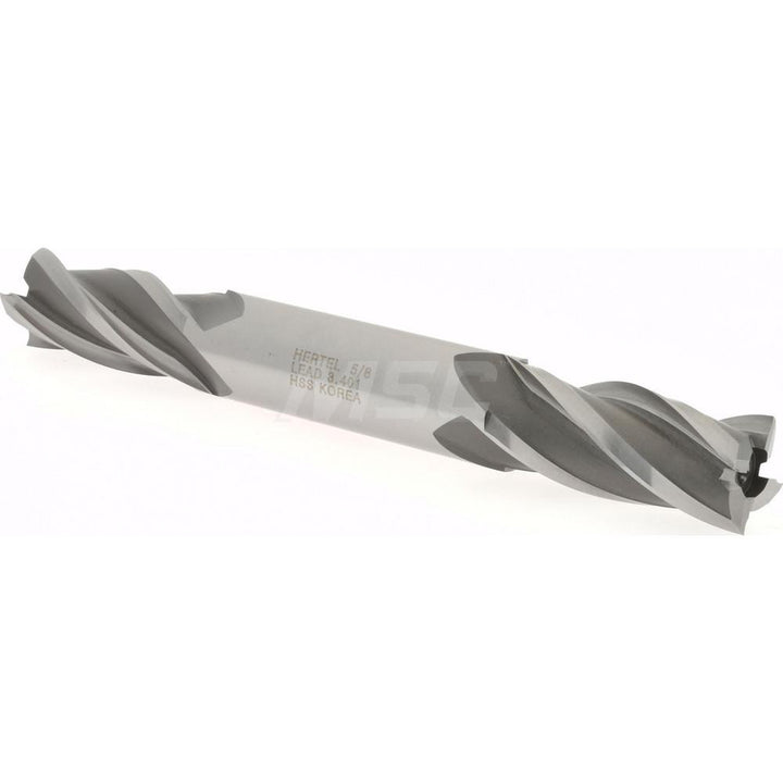 5/8" 4-Flute High Speed Steel Square End Mill - Hertel E1051040