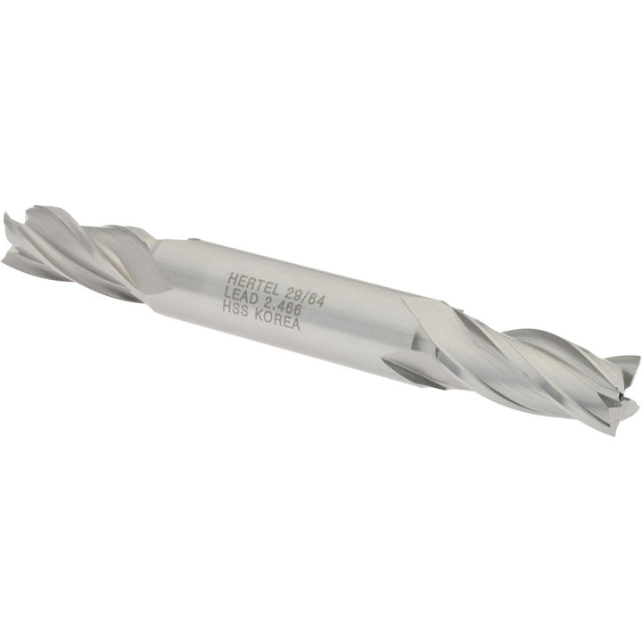 29/64" 4-Flute High Speed Steel Square End Mill - Hertel E1051029