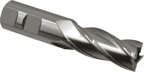 27/32" 4-Flute High Speed Steel Square End Mill - Hertel E103105401