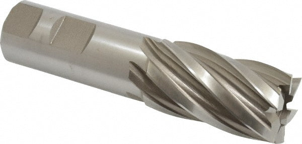 1-1/8" 6-Flute High Speed Steel Square End Mill - Hertel E1032903