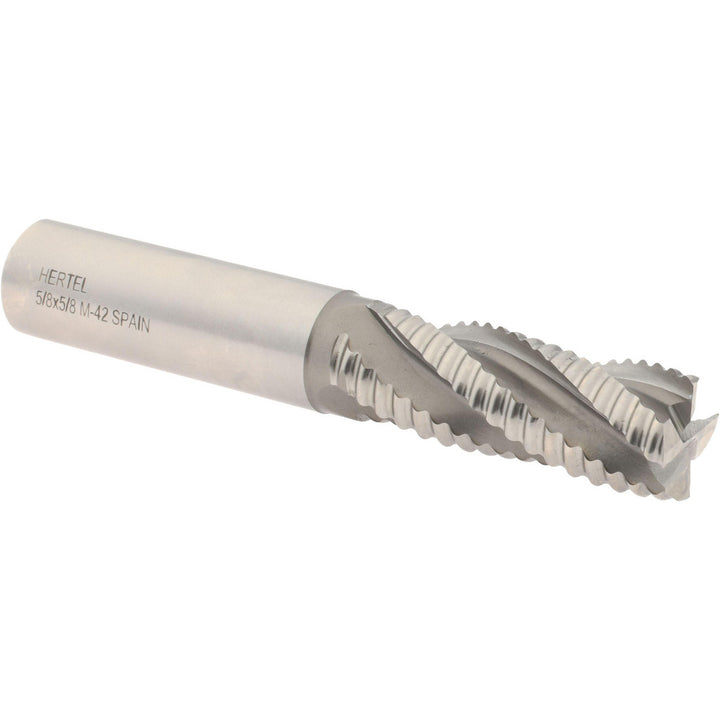 0.625" 4-Flute Cobalt Roughing End Mill - Hertel 41120411