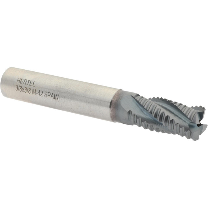 0.3750" 4-Flute Cobalt Single End Mill, TiCN - Hertel 41120601