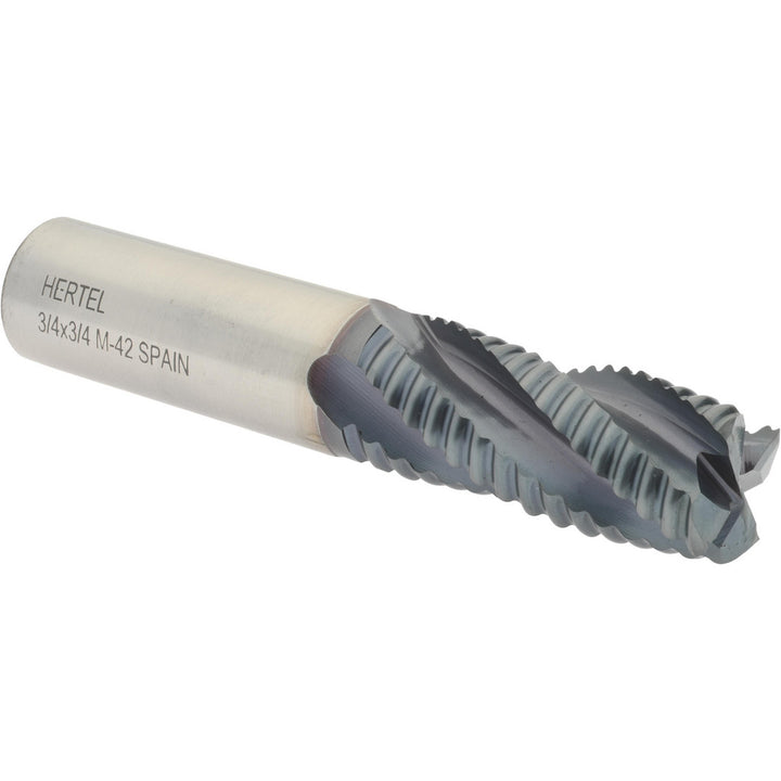 0.7500" 4-Flute Cobalt Single End Mill, TiCN - Hertel 41120676