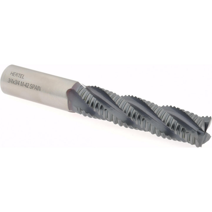 0.7500" 4-Flute Cobalt Single End Mill, TiCN - Hertel 41120684