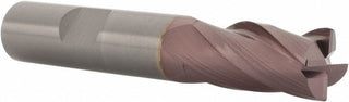 1/2" 4-Flute Solid Carbide Corner Radius End Mill, TiCN - SGS 38133