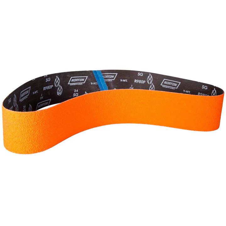 4 x 60" 36-Grit Ceramic Alumina Belt - Norton 69957345298