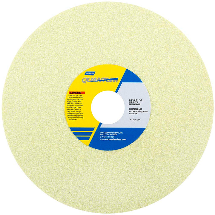 8 x 1/2" 46-Grit Ceramic Grinding & Cutoff Wheel - Norton 69083159107