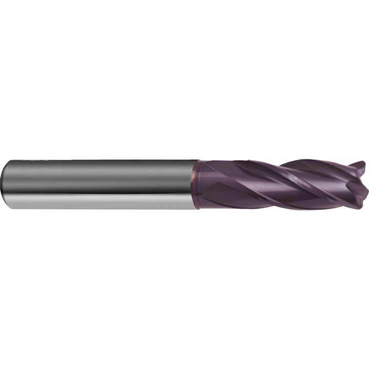 1/4" 4-Flute Solid Carbide Corner Radius End Mill, FIREX - Guhring 9030890063520