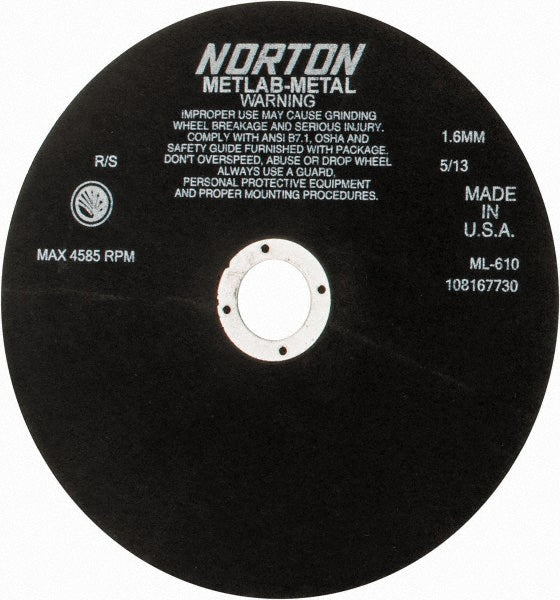 10" Aluminum Oxide Grinding & Cutoff Wheel - Norton 66253117882