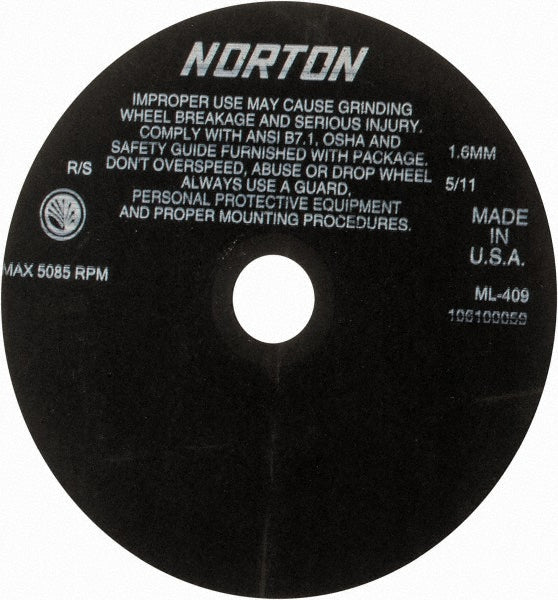 9" Aluminum Oxide Grinding & Cutoff Wheel - Norton 66253117828