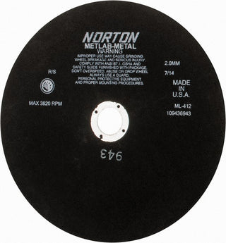 12" Aluminum Oxide Grinding & Cutoff Wheel - Norton 66253322099