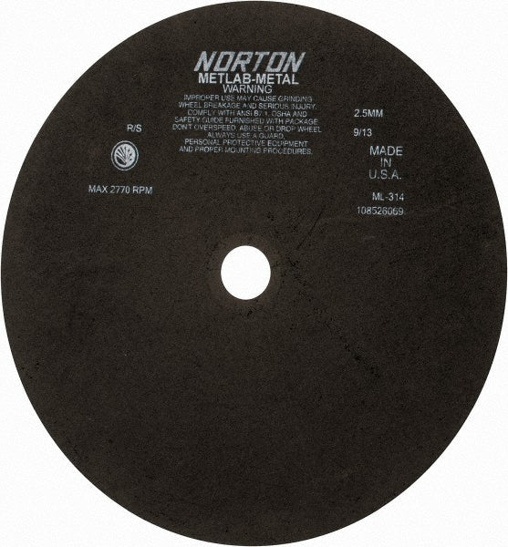 13-3/4" Aluminum Oxide Grinding & Cutoff Wheel - Norton 66253322157