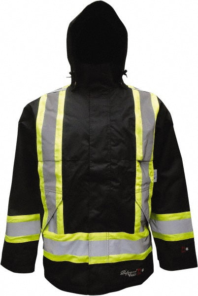 Large Flame-Resistant/Retardant; Rain; Wind-Resistant Protective Garment - Viking 3907FRJ-L