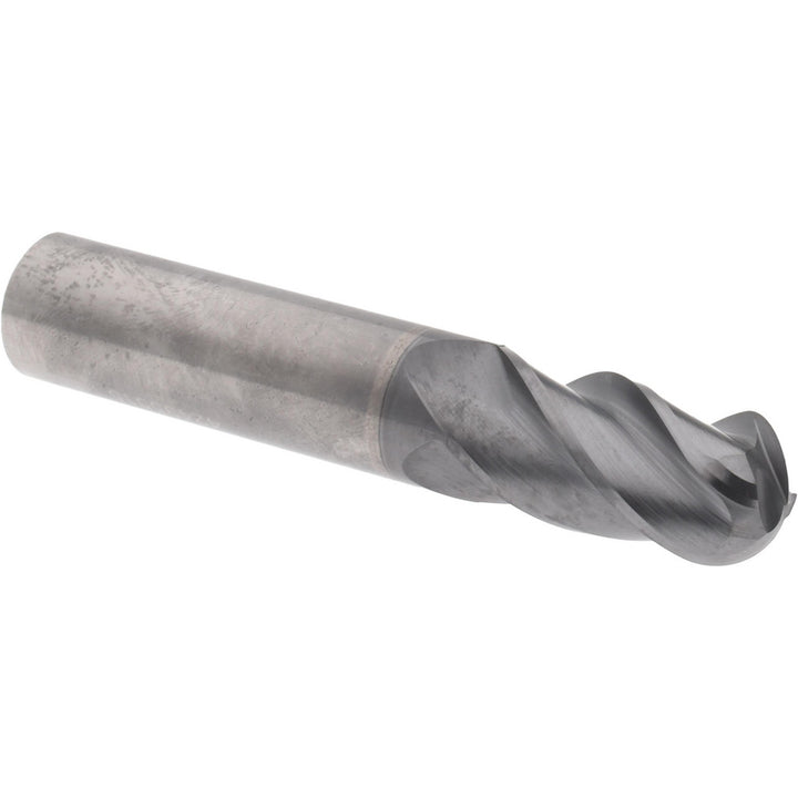 5/8" 4-Flute Solid Carbide Ball End Mill, AlTiCrN - Accupro 311214