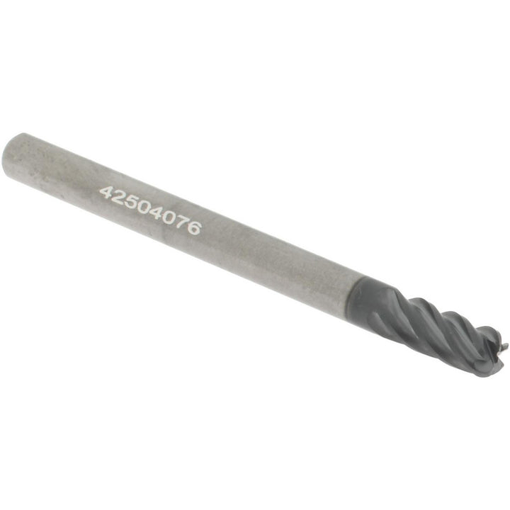 1/8" 5-Flute Solid Carbide Corner Radius End Mill, AlCrTiN - Accupro 311356