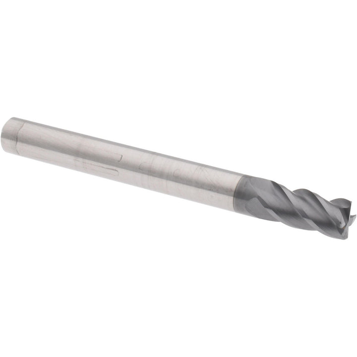 1/4" 4-Flute Solid Carbide Corner Radius End Mill, AlCrTiN - Accupro 310100