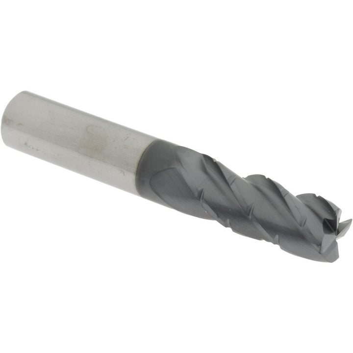 1/2" 4-Flute Solid Carbide Corner Radius End Mill, AlCrTiN - Accupro 311290