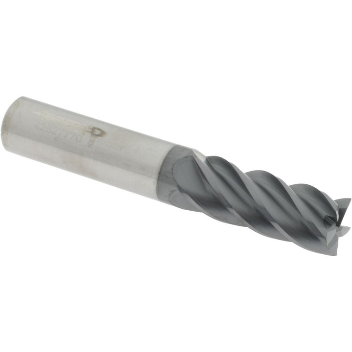 0.5000" 5-Flute Solid Carbide Single End Mill, AlTiCrN - Accupro 311634