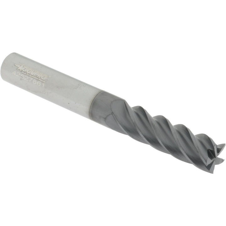 0.3750" 5-Flute Solid Carbide Single End Mill, AlTiCrN - Accupro 311558