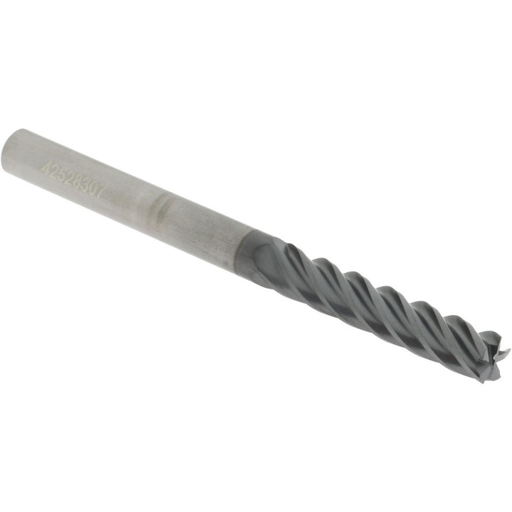 0.2500" 5-Flute Solid Carbide Single End Mill, AlTiCrN - Accupro 311461