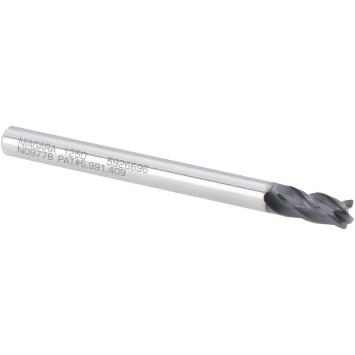 1/8" 4-Flute Solid Carbide Corner Radius End Mill, AlTiN - Seco 03084066