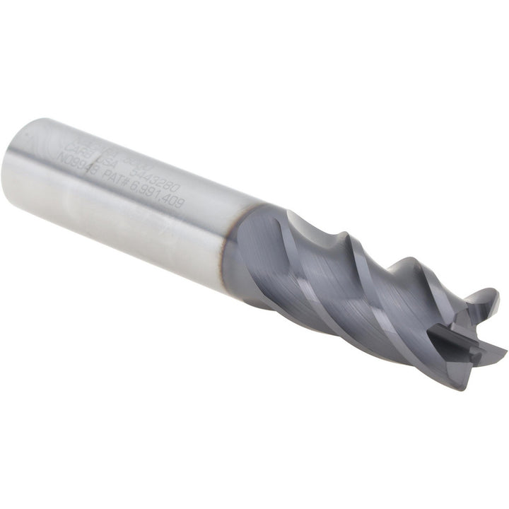 1/2" 4-Flute Solid Carbide Corner Radius End Mill, AlTiN - Seco 03084170